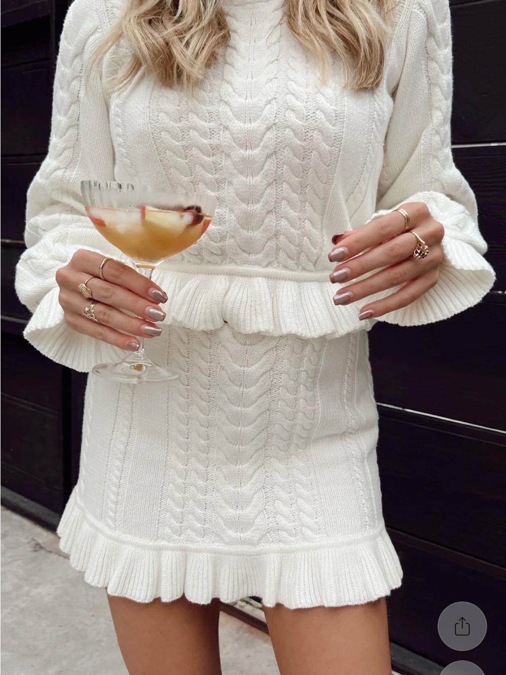 SHOW ME YOUR MUMU: Ridley Cable knit Sweater skirt, NWT, XL